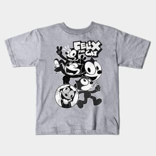 felix the cat vintage distressed Kids T-Shirt
